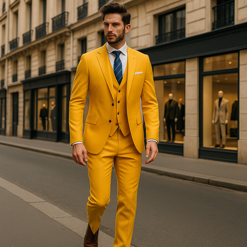 FrenchEric | Men's 3-piece Formal Suit Set | Elegant, Versatile & Comfortable | Fall Collection