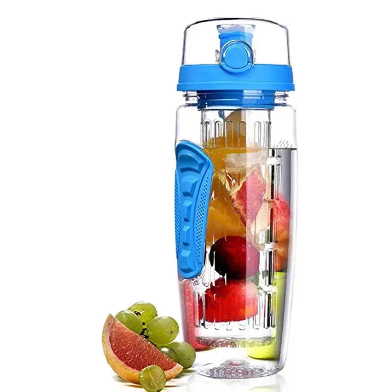 Fruit Infuser Bottle with Long Infuser Sleeve and Time Indicator