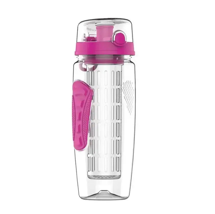 Fruit Infuser Bottle with Long Infuser Sleeve and Time Indicator