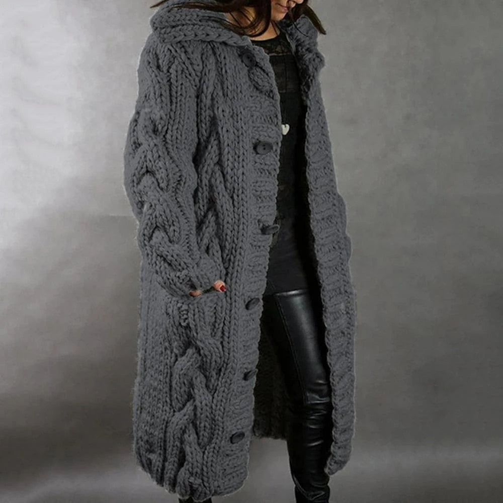 Gallanto - Cozy Knit Coat for Women