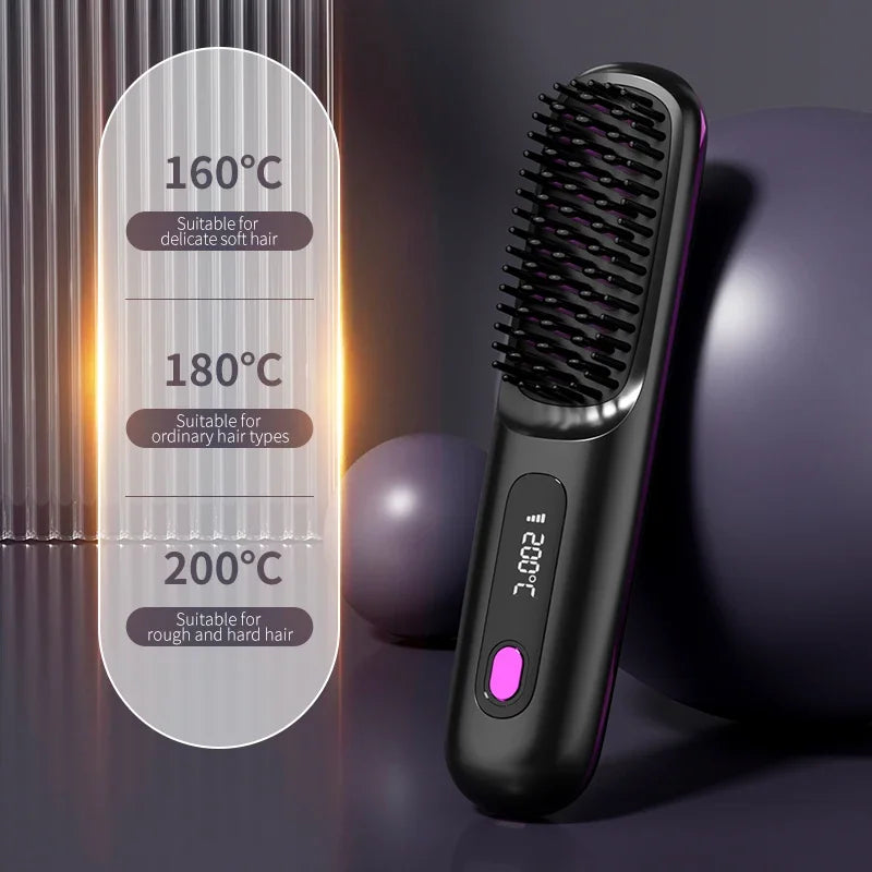 Glissara | Wireless Hair Stylers | USB Charging Function & LCD Screen | Ceramic & Ion Technology