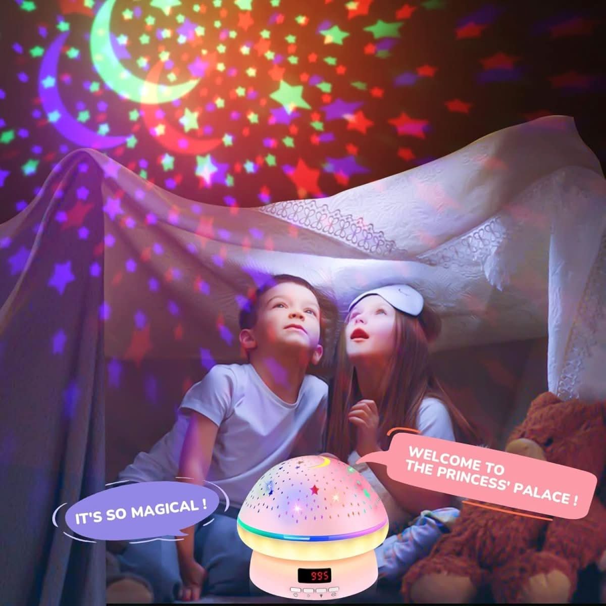 GLOWLIGHT – Magical Star Projector with 16 Colors & Timer Function