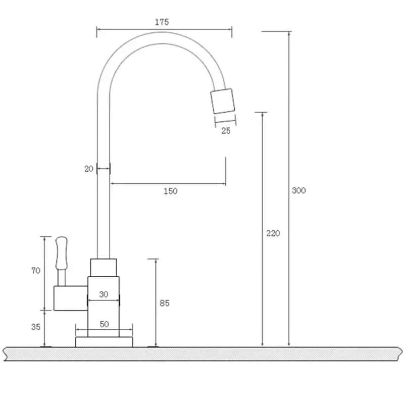 GOLDENSWAN – Antique Brass Swan Neck Faucet for Kitchen & Bathroom