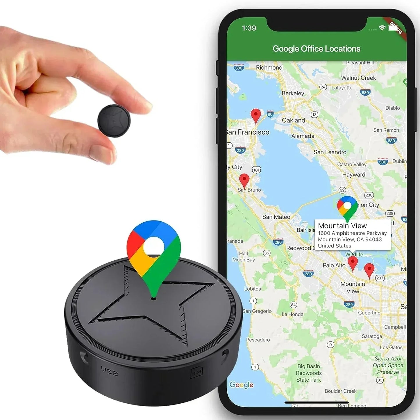 GPS Tracker, powerful magnetic GPS tracking
