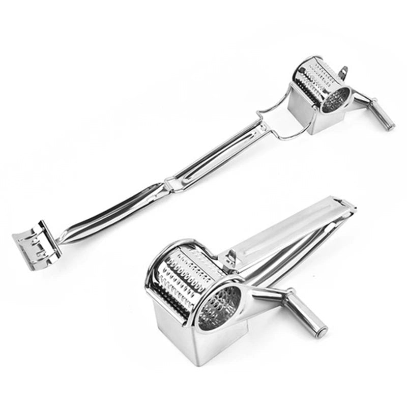 GRATE MOTION – Rotating Stainless Steel Cheese Grater for Effortless Kitchen Preparation