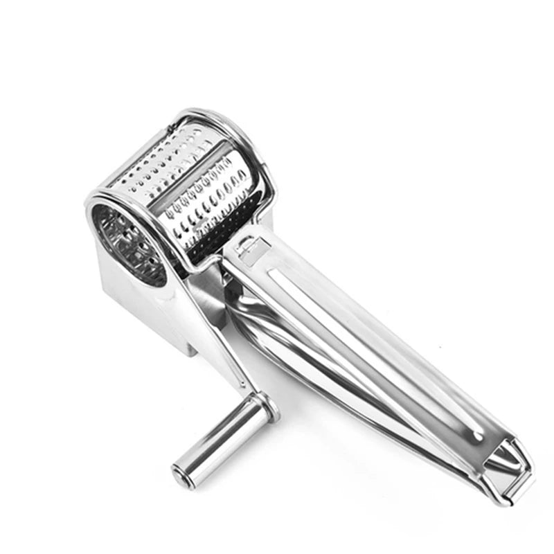 GRATE MOTION – Rotating Stainless Steel Cheese Grater for Effortless Kitchen Preparation