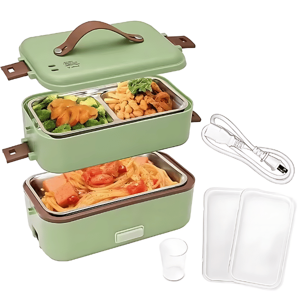 Green Heated Lunch Box