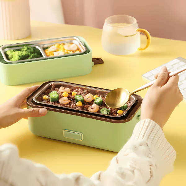 Green Heated Lunch Box