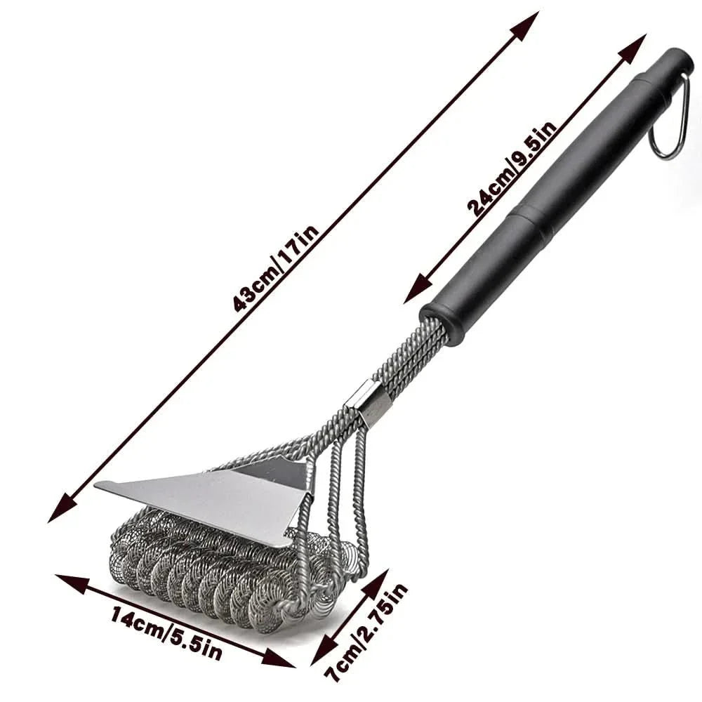 GRILLMASTER – Bristle-Free Stainless Steel BBQ Brush
