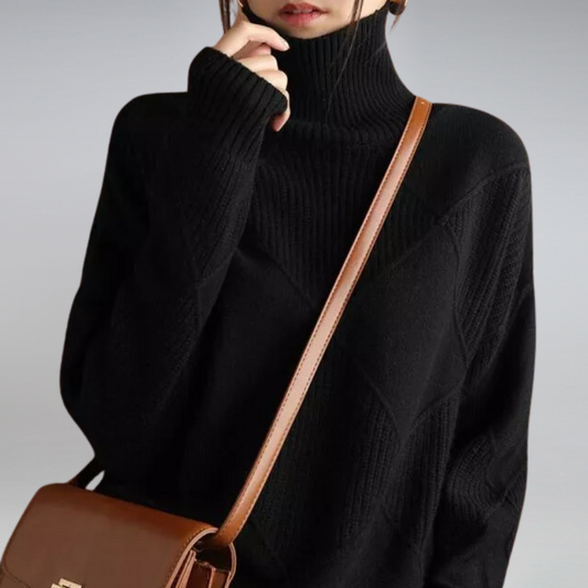 Heidi-Mode | Women's Cashmere Turtleneck Jumper - Winter Special