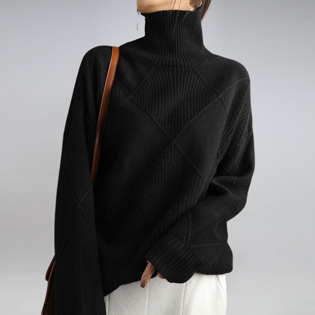 Heidi-Mode | Women's Cashmere Turtleneck Jumper - Winter Special