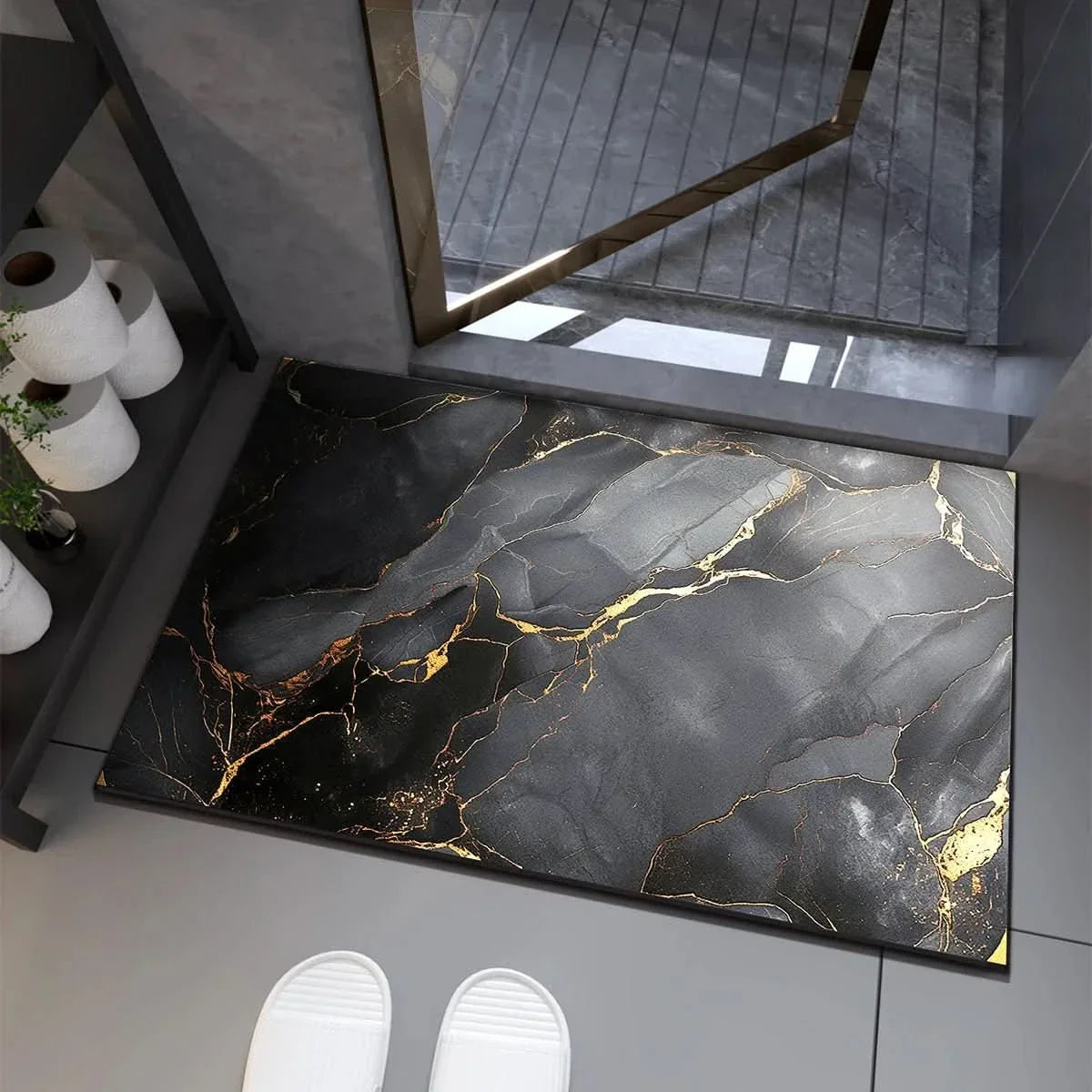 HYDROABSORB – Premium Diatom Mud Bath Mat, Absorbent & Non-Slip
