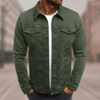 In FrenchPhilipe - Veste en jean pour hommes - Édition automne