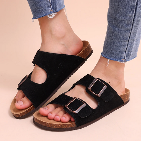 Inesa – Comfort Sandals with Cork Footbed