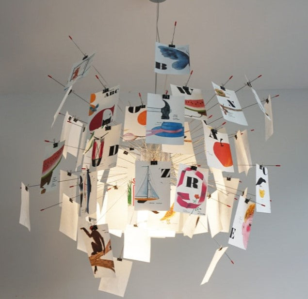 Ingo Maurer Zettel DIY Chandelier Customizable Lighting For Any Room | Ingo Maurer Zettel
