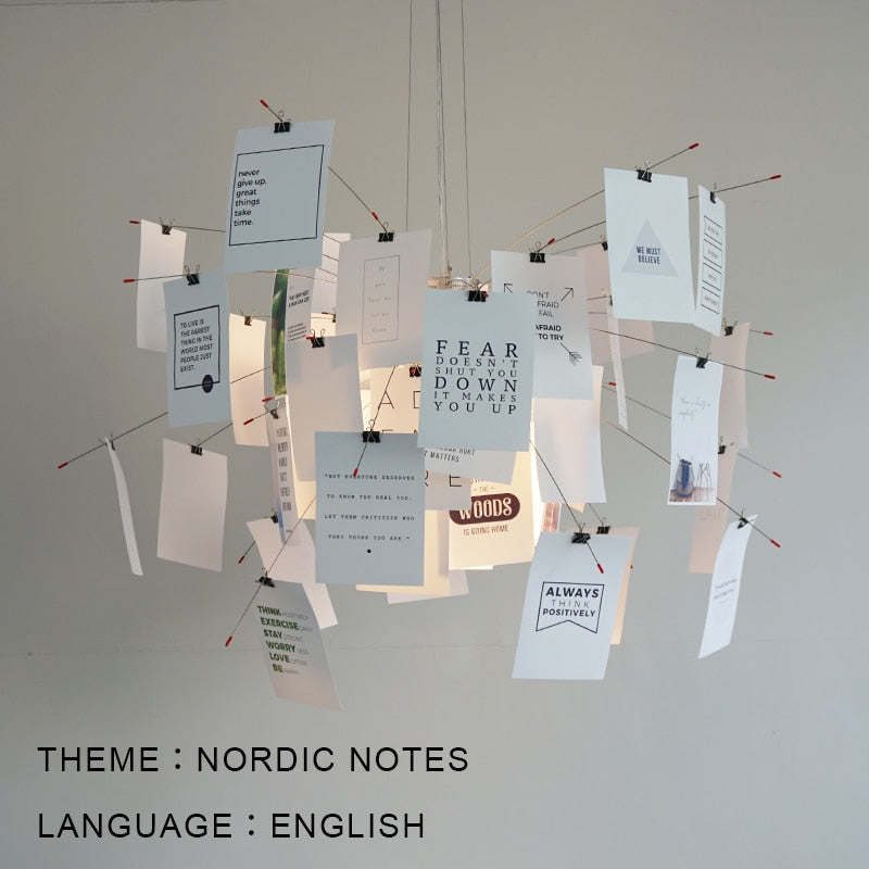 Ingo Maurer Zettel DIY Chandelier Customizable Lighting For Any Room | Ingo Maurer Zettel