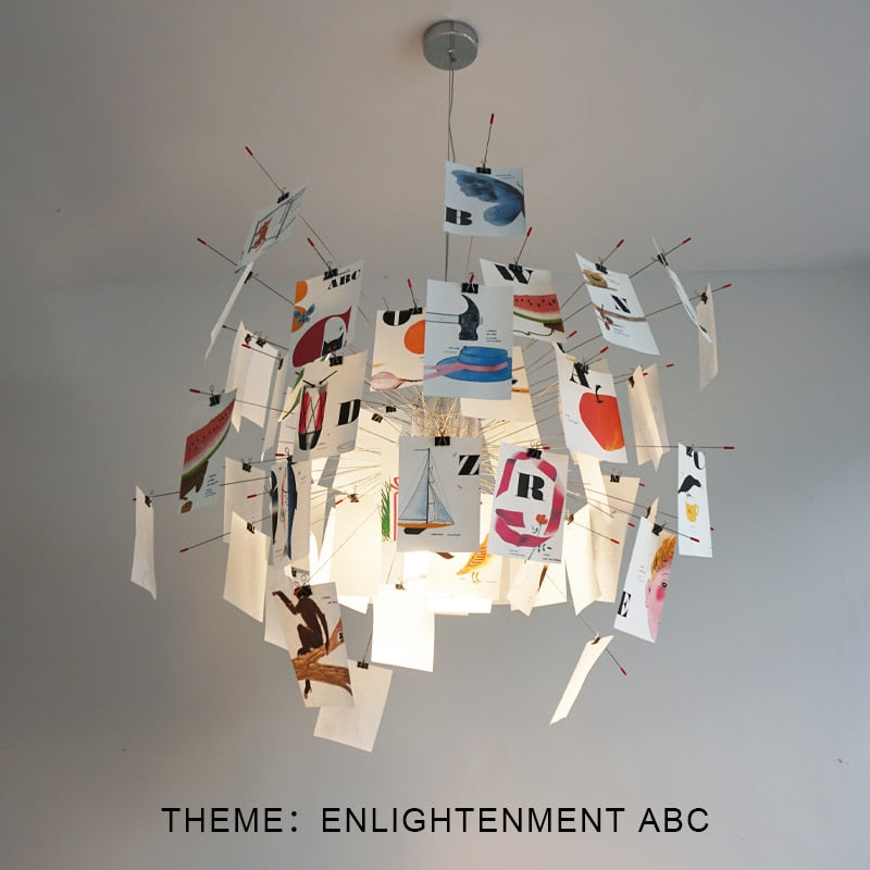 Ingo Maurer Zettel DIY Chandelier Customizable Lighting For Any Room | Ingo Maurer Zettel