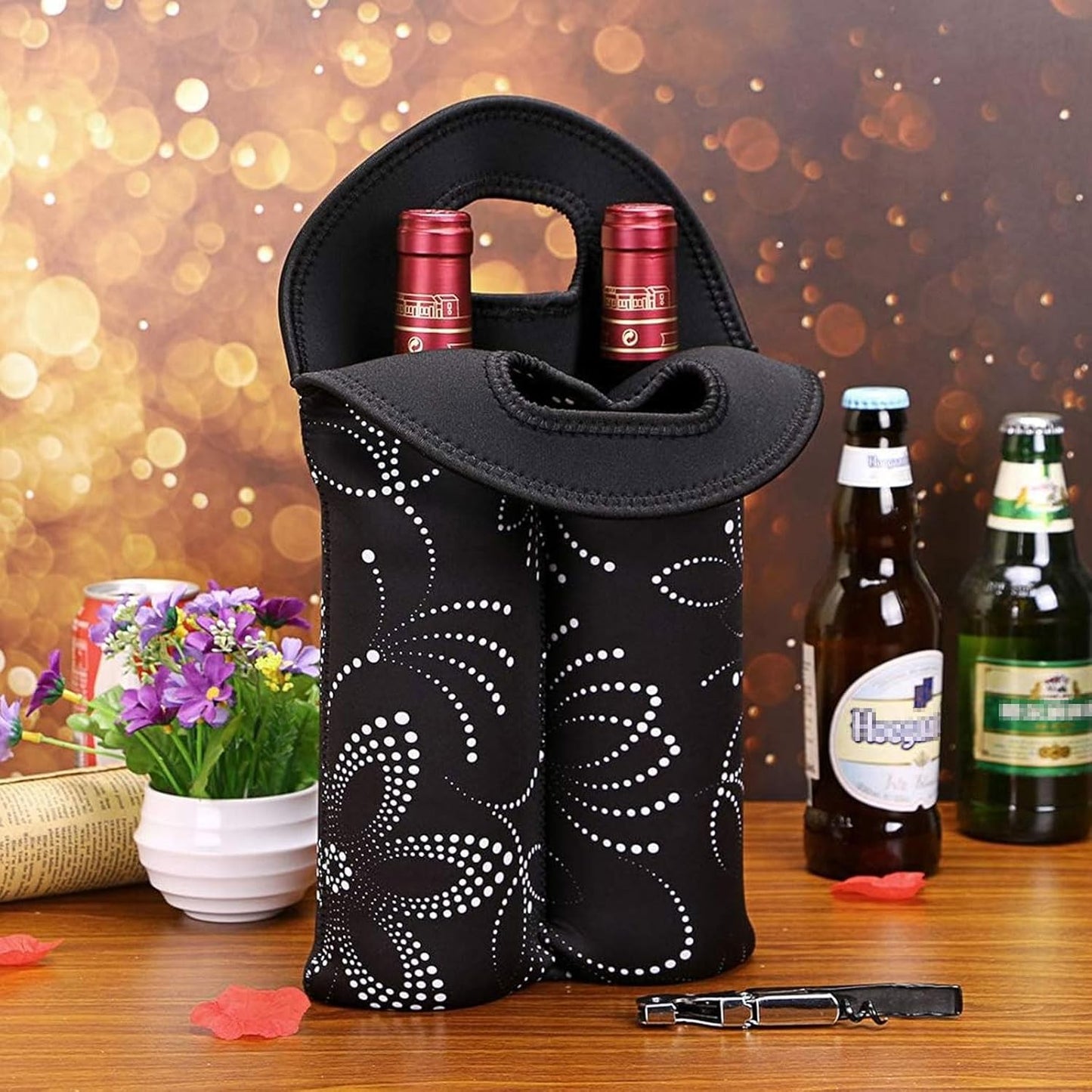 Insulated Dual-Bottle Wine Carrier