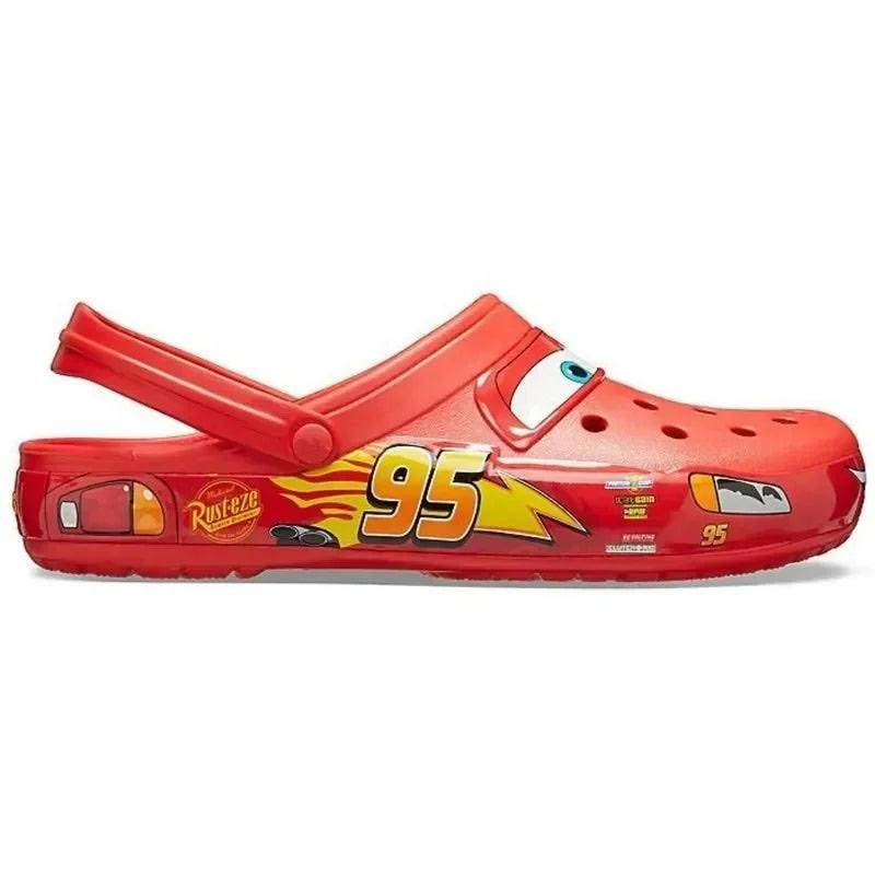 Kids' Crocs with Cars Design - Non-Slip and Comfortable