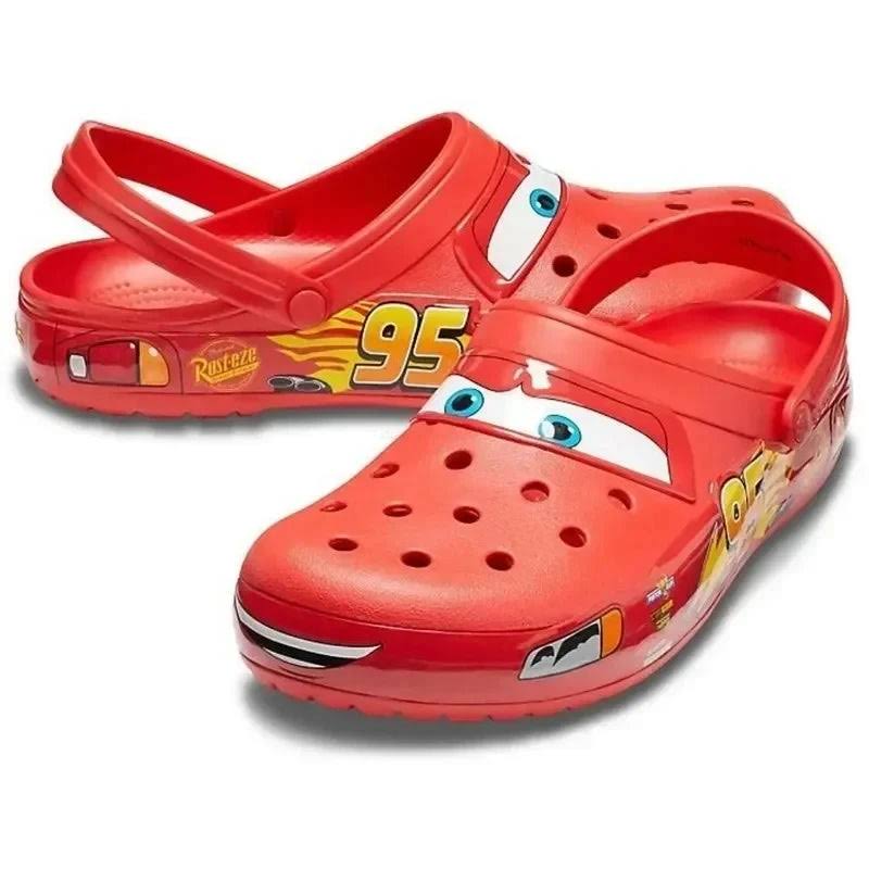 Kids' Crocs with Cars Design - Non-Slip and Comfortable