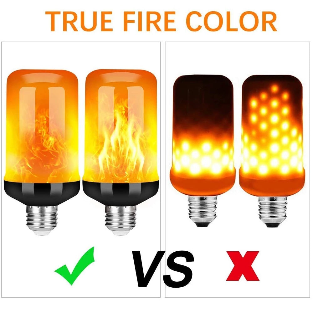 LED FLAME LIGHT PARTY LAMP - 4 MODES SIMULATING FIRE