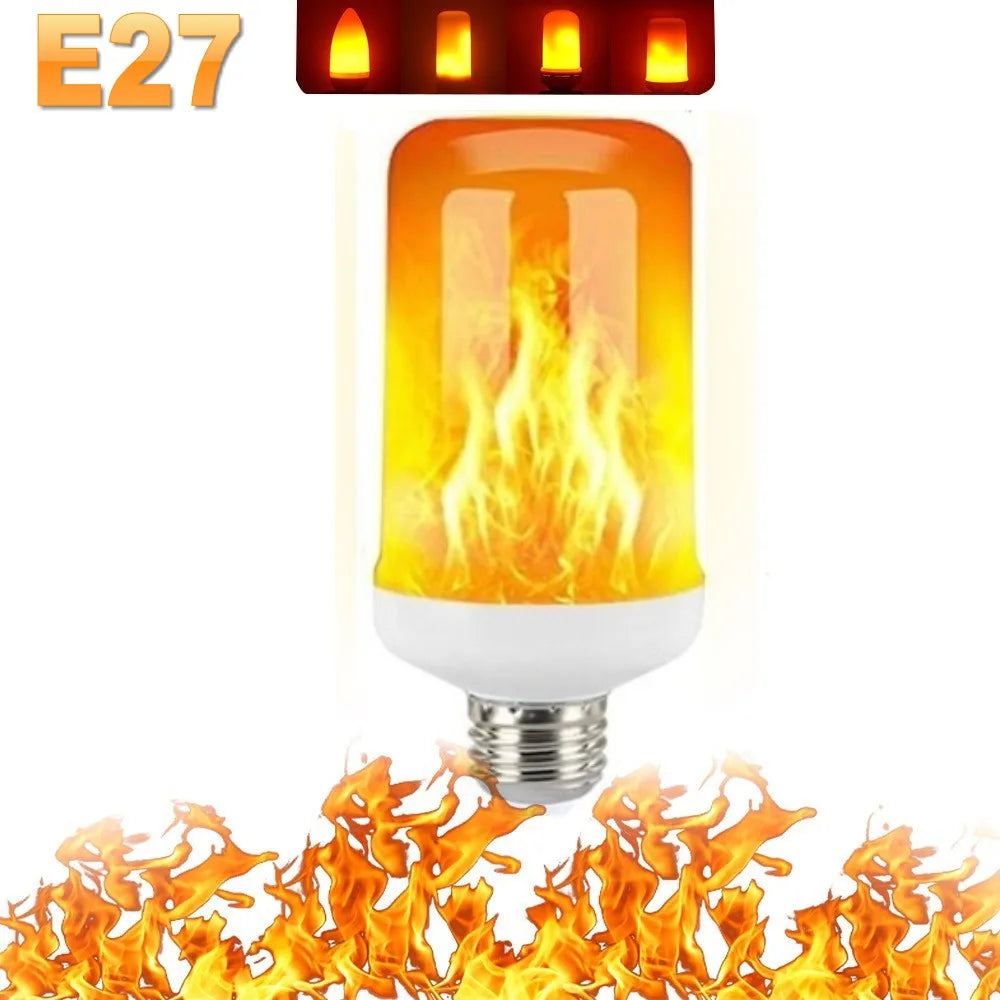 LED FLAME LIGHT PARTY LAMP - 4 MODES SIMULATING FIRE