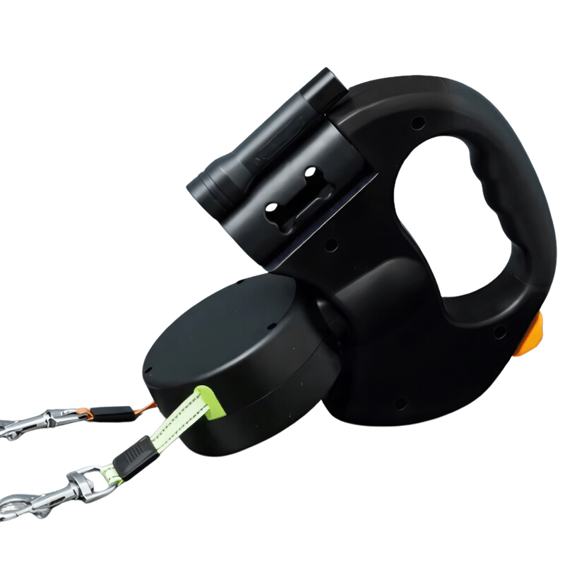 LED Leash for Two Dogs with Durable Construction