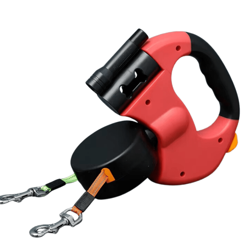 LED Leash for Two Dogs with Durable Construction