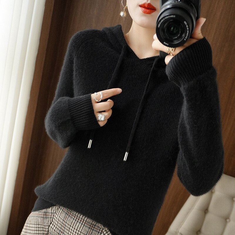 Leslie - Cashmere Hoodie for Autumn