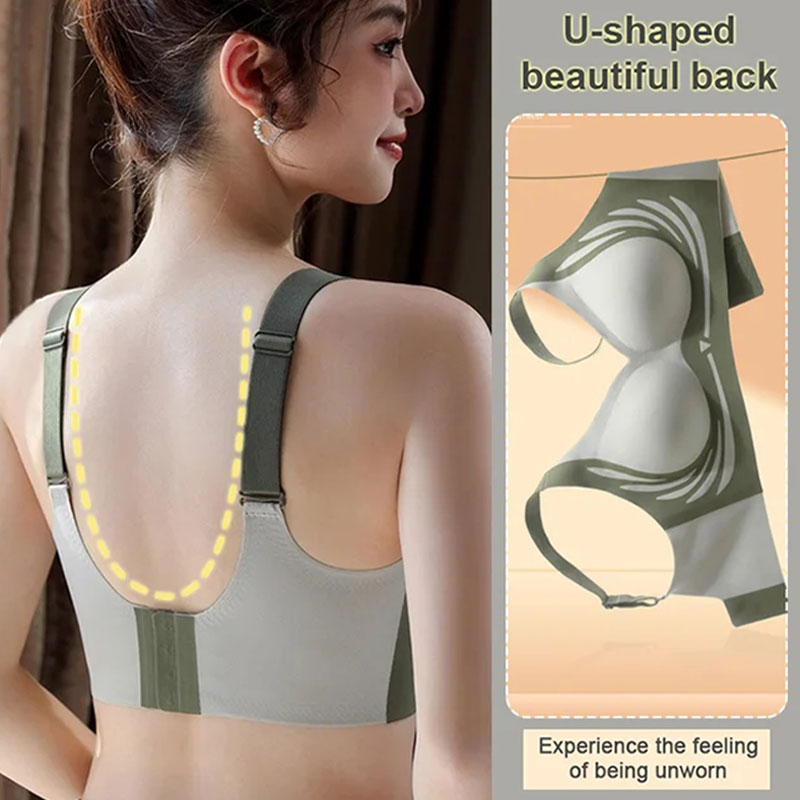 Lifted Wireless Push-Up Bra with Anti-Sagging Effect