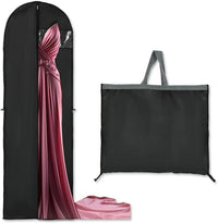 Funda larga para guardar ropa – Bolsa para vestido de 70.87" (180.00 cm) con cremallera y ventana (paquete de 2)