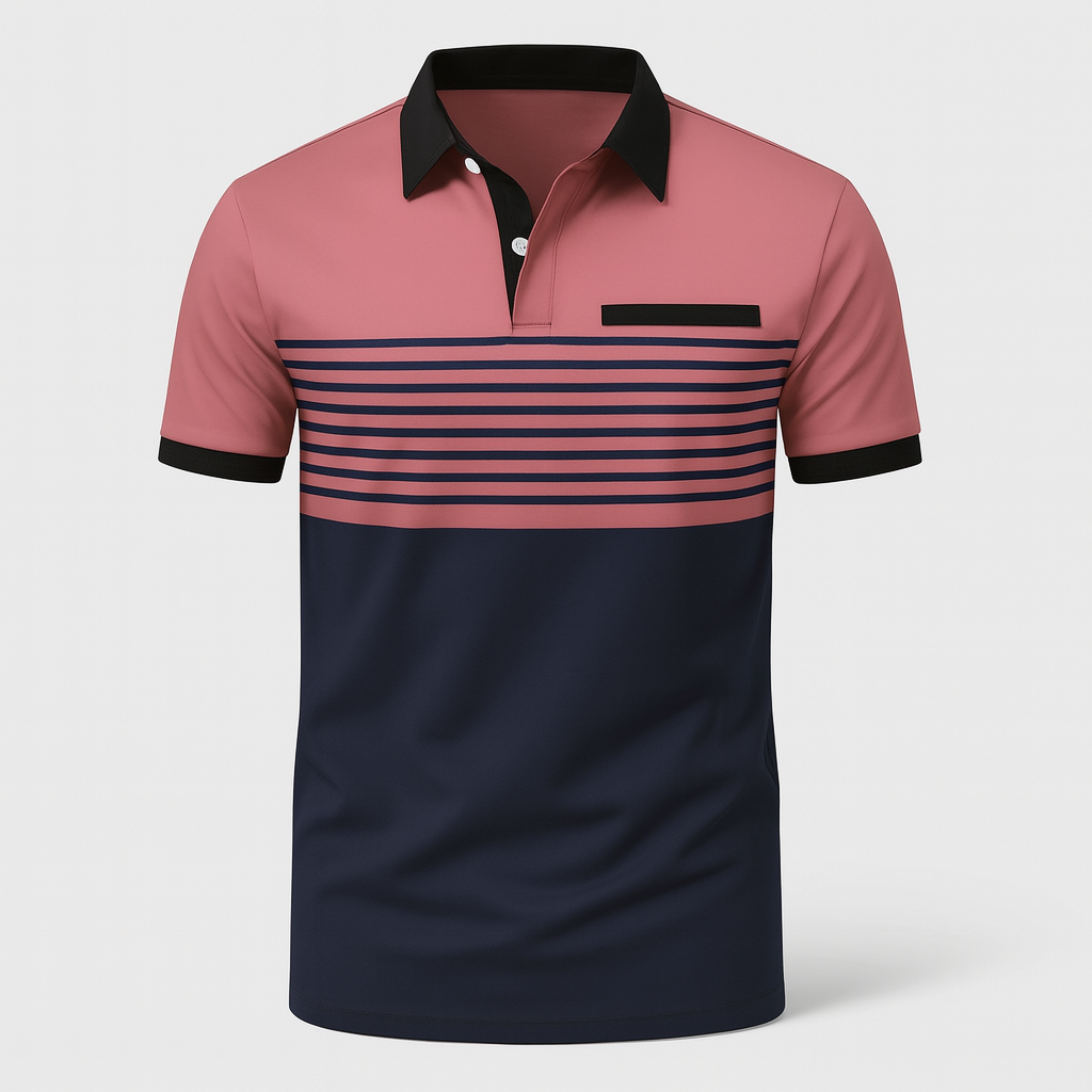 Louis｜Men's Striped Summer Polo Shirt