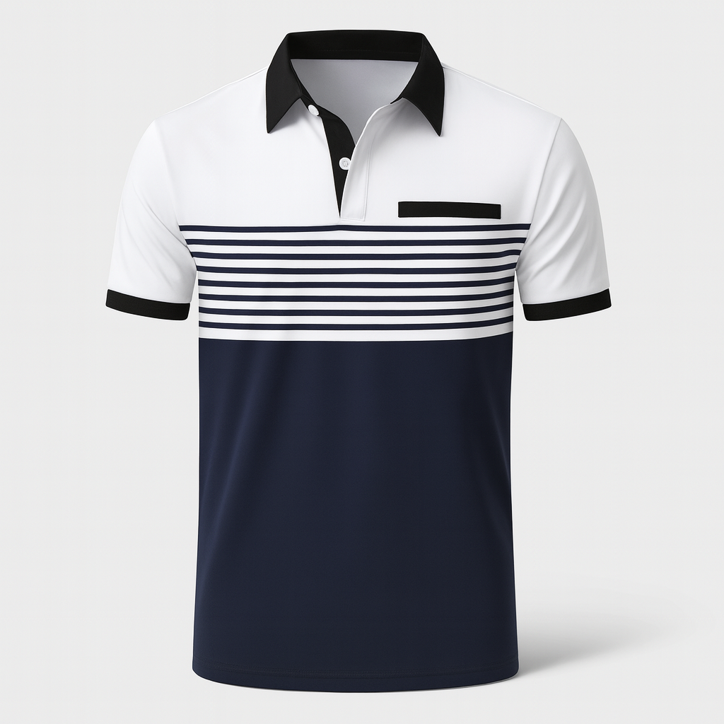Louis｜Men's Striped Summer Polo Shirt