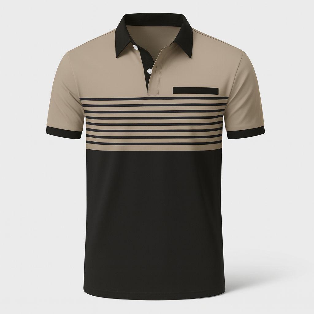 Louis｜Men's Striped Summer Polo Shirt