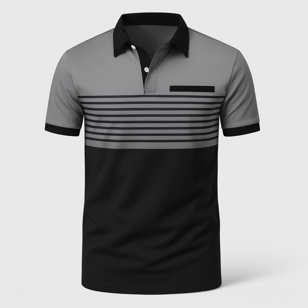 Louis｜Men's Striped Summer Polo Shirt