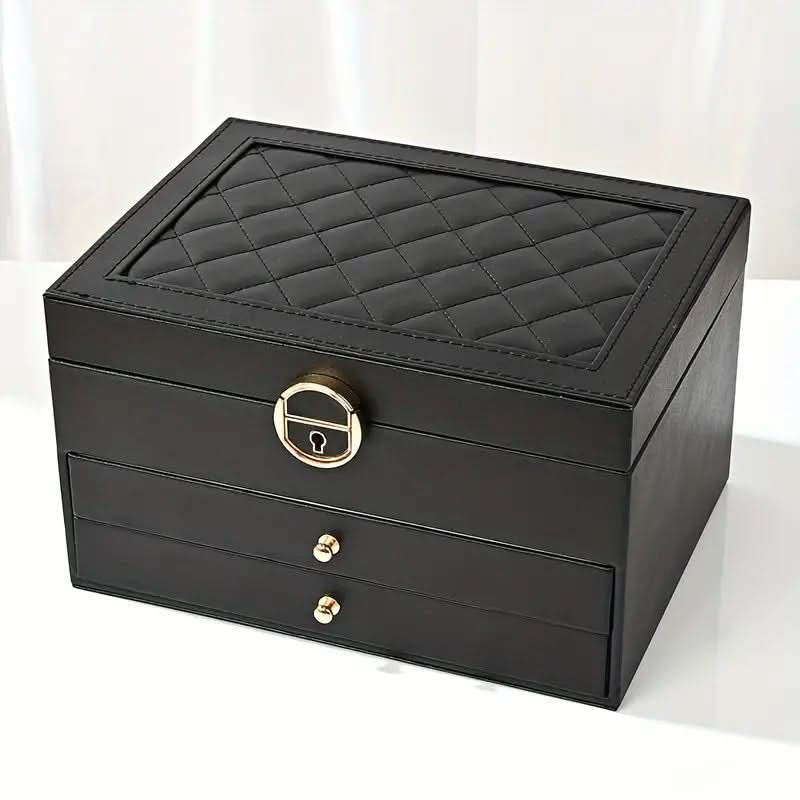 LUXE JEWEL - Elegant leather jewellery box for stylish storage