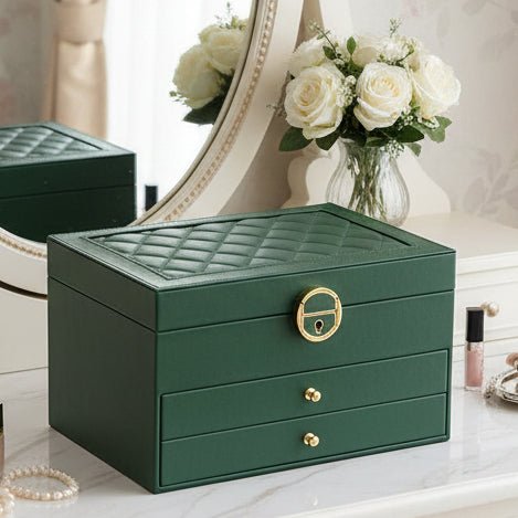 LUXE JEWEL - Elegant leather jewellery box for stylish storage
