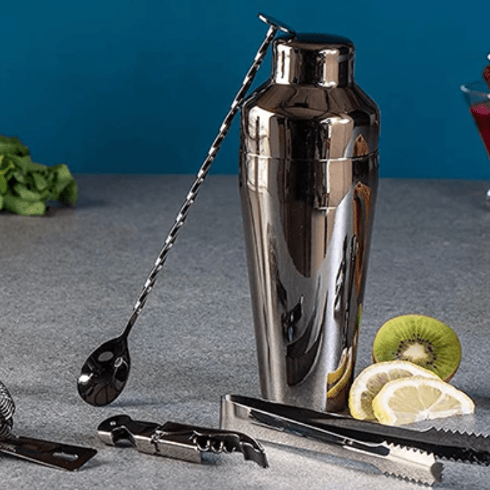 LUXMIX BARSET - 10-piece stainless steel cocktail set for stylish drinks