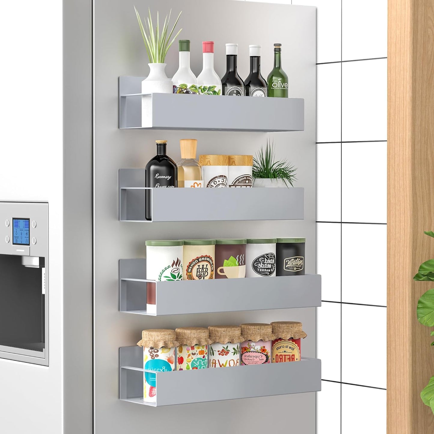 Magnetic Spice Rack Set of 4 – SpiceGrip
