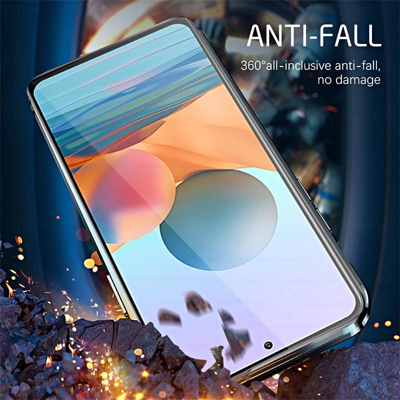 Magnetic Tempered Glass Double-Sided Phone Case for Samsung