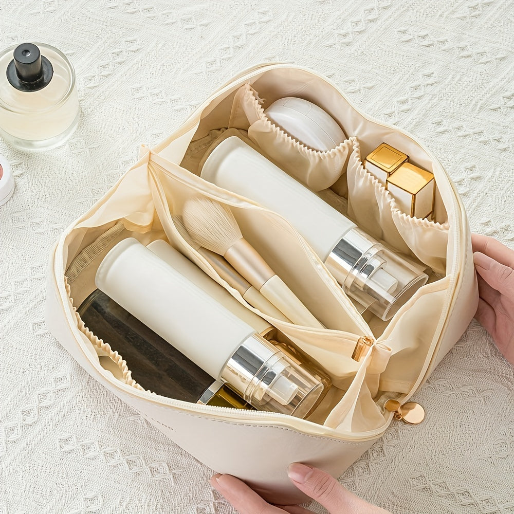 MAKEUP ORGANIZER WITH ZIPPER – LUXURY TOILETRY BAG FOR TRAVEL