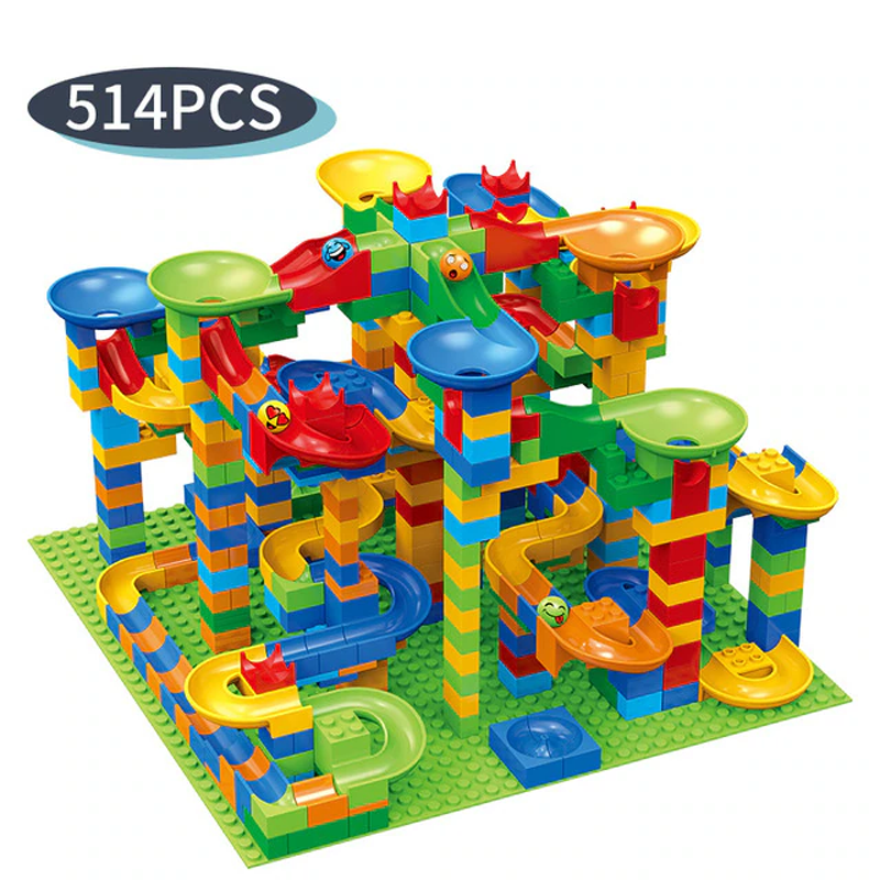 Marble Run Building Blocks – Creative Maze with Slide and Ball Track for Kids – Educational Play for Problem Solving and Imagination