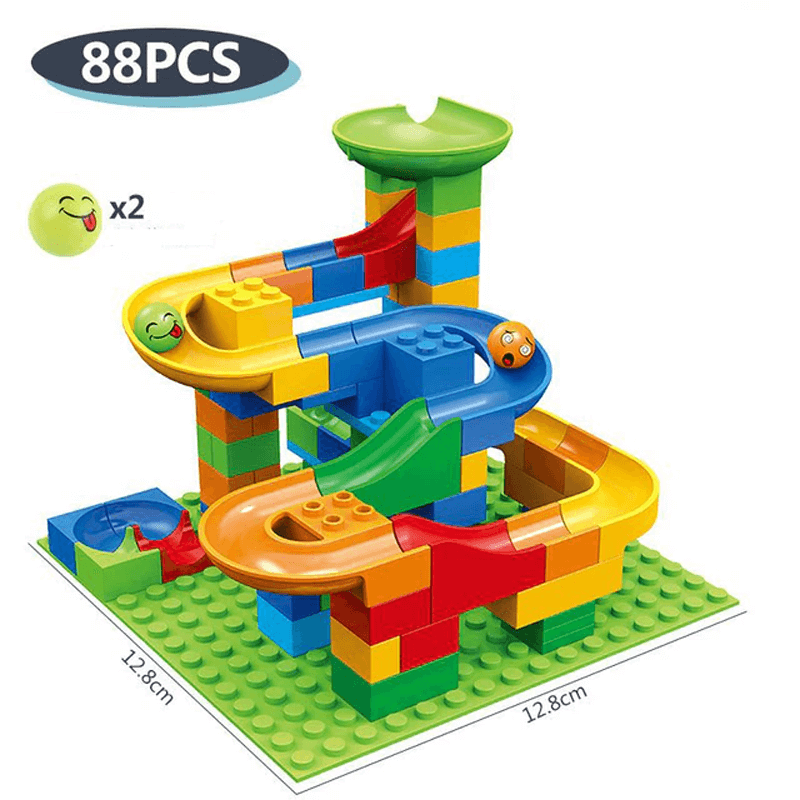 Marble Run Building Blocks – Creative Maze with Slide and Ball Track for Kids – Educational Play for Problem Solving and Imagination
