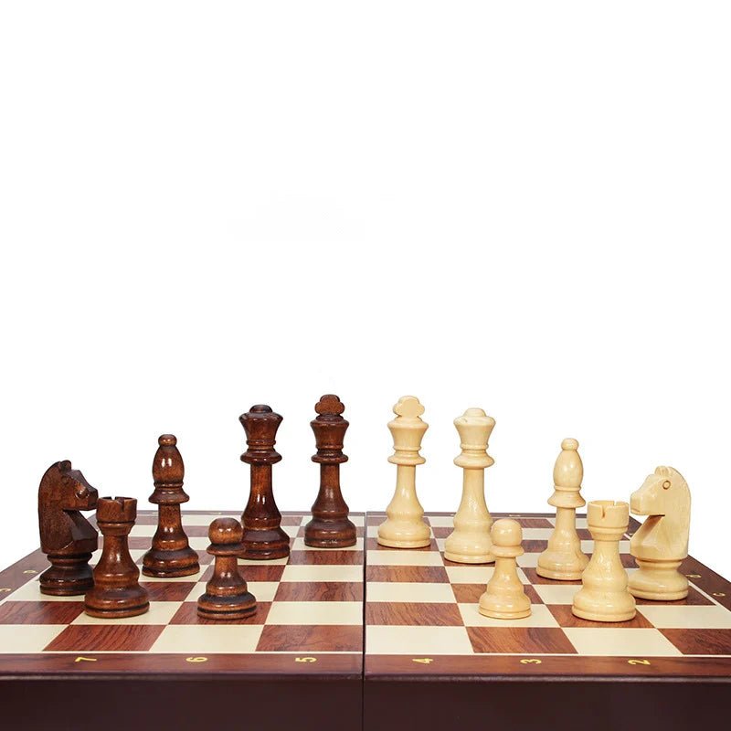 MASTERFOLD – Premium wooden chess set with durable solid wood pieces