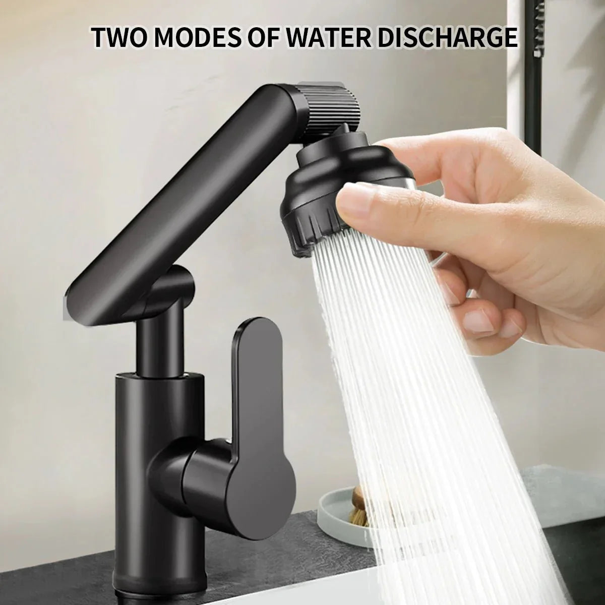 MECHAFLOW 360 – 360° Robotic Arm Kitchen Faucet with Bubble & Shower Spray