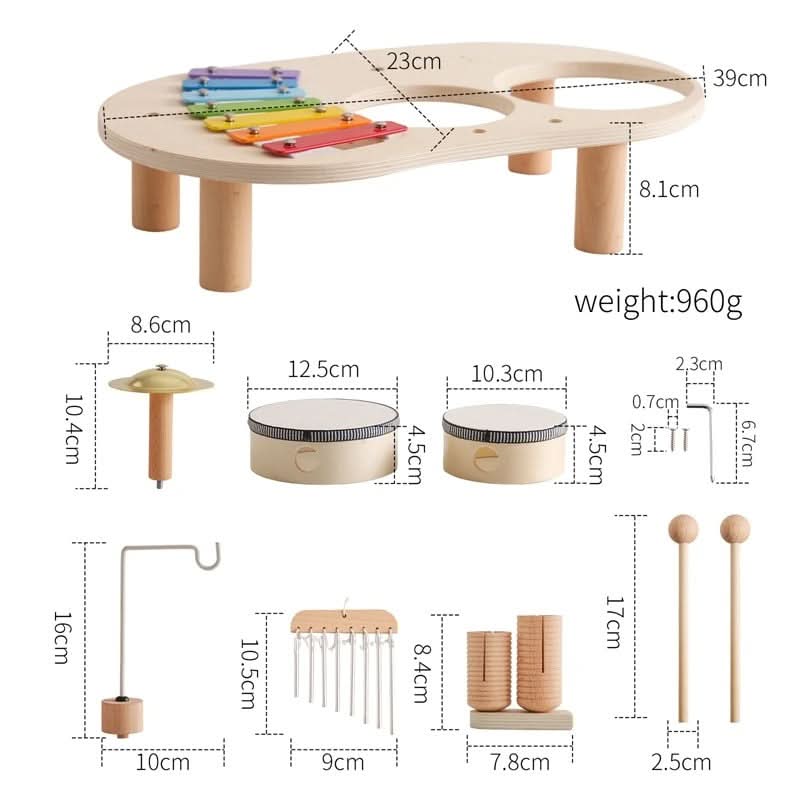 MELODINY SET – Musical Wooden Toy for Creative Babies from 12 Months