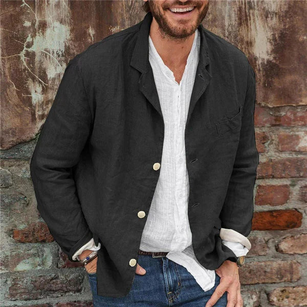 Men's Lightweight Cotton and Linen Jacket: Comfort and Autumn Style