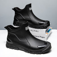 Bottes en caoutchouc étanches pour homme avec semelle antidérapante et entrée flexible Olvoria