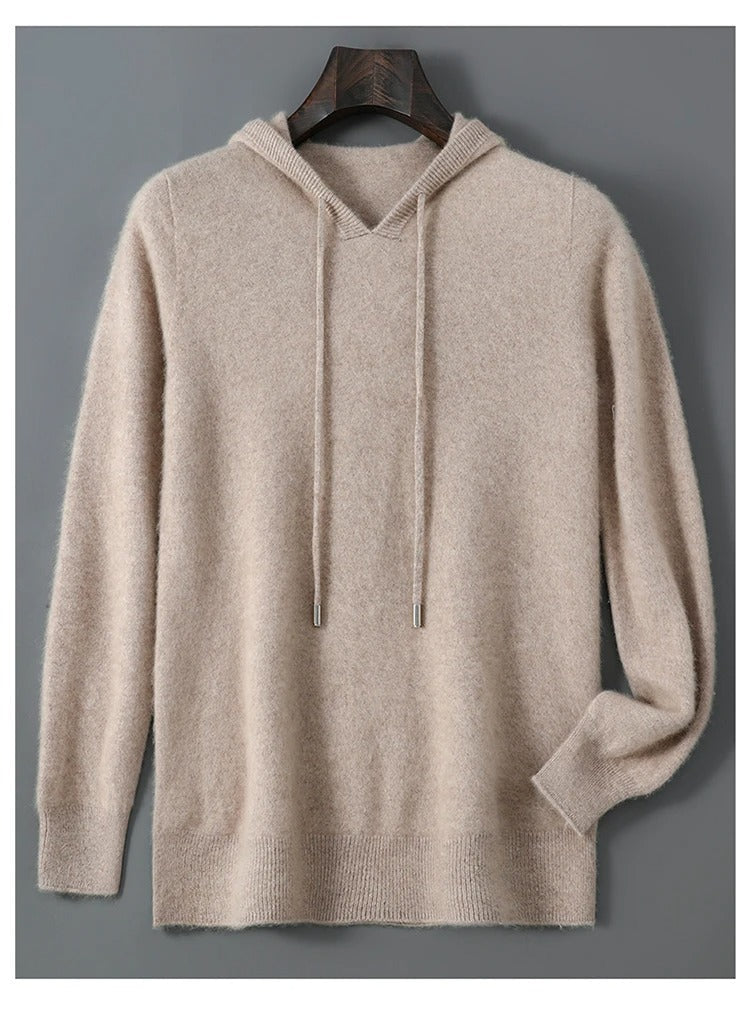 Men's Wool and Cashmere Sweater Soft Warm Knit Pullover Hand Wash Only