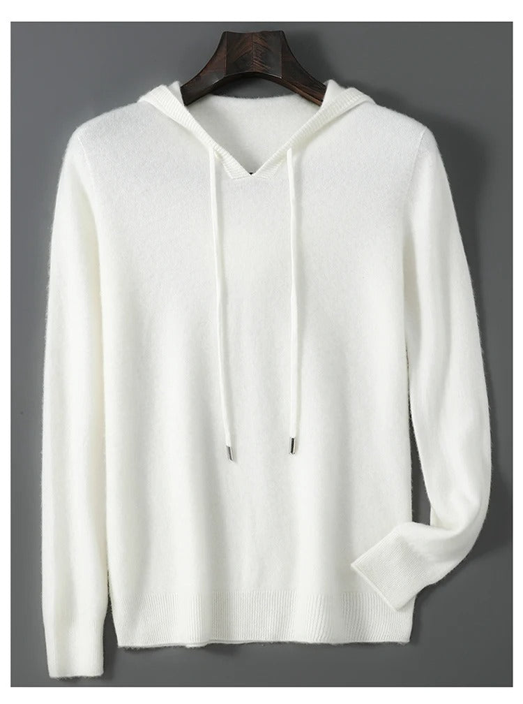 Men's Wool and Cashmere Sweater Soft Warm Knit Pullover Hand Wash Only